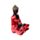 Dekorace - soška - Thai Buddha - kompletace - červeno černo zlatá