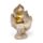 Dekorace - soška - Thai Buddha - sedící - efekt pískovce a zlata