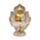 Dekorace - soška - Thai Buddha - sedící - efekt pískovce a zlata