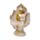Dekorace - soška - Thai Buddha - sedící - efekt pískovce a zlata