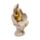 Dekorace - soška - Thai Buddha - sedící - efekt pískovce a zlata