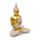 Dekorace - soška - Thai Buddha - meditace - efekt pískovce a zlata