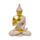 Dekorace - soška - Thai Buddha - meditace - efekt pískovce a zlata