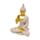 Dekorace - soška - Thai Buddha - meditace - efekt pískovce a zlata