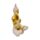 Dekorace - soška - Thai Buddha - meditace - efekt pískovce a zlata
