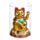 Figurka- solární - Kočka Maneki Neko - zlatá