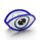 Sponka do vlasů - skřipec - Evil Eye - Boží oko - oválné