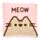 Stlačený cestovní ručník -Pusheen kočka
