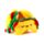Cestovní polštář a maska na oči Relaxeazzz - Foodiemals - Tacos Frida