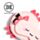Cestovní polštář a maska na oči Relaxeazzz - Adoramals ryba axolotl Maddie