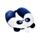 Cestovní polštářek z paměťové pěny - Relaxeazzz - Adoramals Panda Banjo - dětský