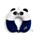 Cestovní polštářek z paměťové pěny - Relaxeazzz - Adoramals - Panda