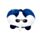 Cestovní polštářek z paměťové pěny - Relaxeazzz - Adoramals - Panda