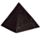 Dekorace - soška - Černá egyptská pyramida