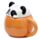 Keramický hrnek s víčkem - Adoramals Panda