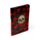Linkovaný A5 zápisník z recyklovaného papíru - Skulls & Roses - Lebak a růže