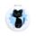 Kompaktní zrcátko - Lucky the  Black Cat - Černá kočka