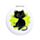 Kompaktní zrcátko - Lucky the  Black Cat - Černá kočka