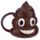 Keramický hrnek s víčkem - Emoji Hovínko