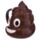 Keramický hrnek s víčkem - Emoji Hovínko