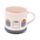Sada porcelánový hrnek a podtácek 420 ml-Kočka Pusheen-Bento club-Sushi lover
