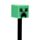 Propiska gumovací - 2 náplně - Minecraft Creeper