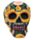 Dekorativní soška - Day of the Dead - Lebka Mexiko - kopretina