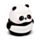 Ořezávátko na tužky - Panda