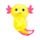 Antistresová hračka Squezzy - sladový cukr - glitter - Axolotl