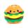 Plyšová mačkací hračka antistres - Queasy Squeezies - Foodiemals hamburger