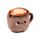 Termofor - plyšový obal - Levandule a pšenice - Foodiemals - Cappuccino