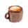 Termofor - plyšový obal - Levandule a pšenice - Foodiemals - Cappuccino