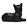 Figurky Černé kočky na pohovce