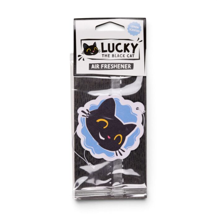 Osvěžovač vzduchu - citron - Lucky the Black Cat - Kočka