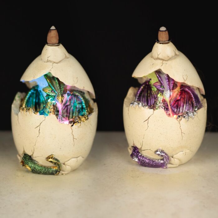 Aromalampa - vonný kužel - kouřový vodopád - Dračí vejce - LED