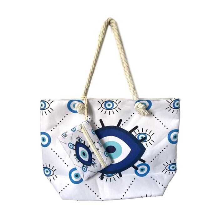 Taška - plážová - Evil eye - Boží oko - oválné - talisman