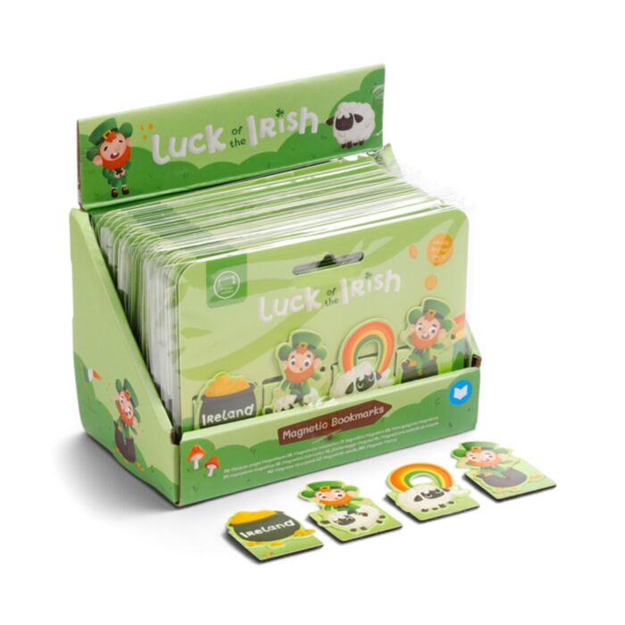 Záložka do knihy - magnetická - sada - Luck of the Irish - Skřítek Leprechaun