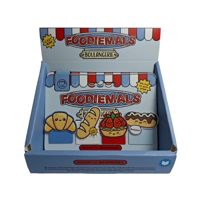 Záložka do knihy - magnetická - sada - Foodiemals - Boulangerie - Pečivo
