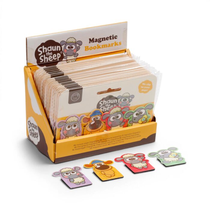 Záložka do knihy - magnetická - sada - Kawaii - Shaun the Sheep - Ovečka