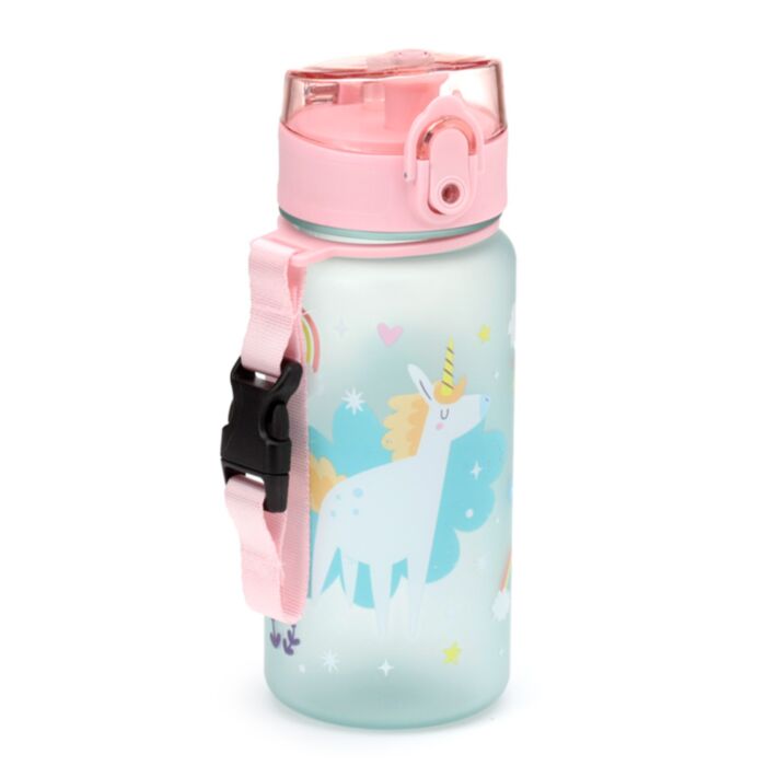 Nerozbitná plastová dětská láhev s víčkem 350ml - Unicorn Magic - Jednorožec