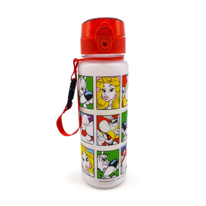 Nerozbitná plastová láhev s víčkem 600ml - Asterix, Obelix, Idefix (Dogmatix) 2025