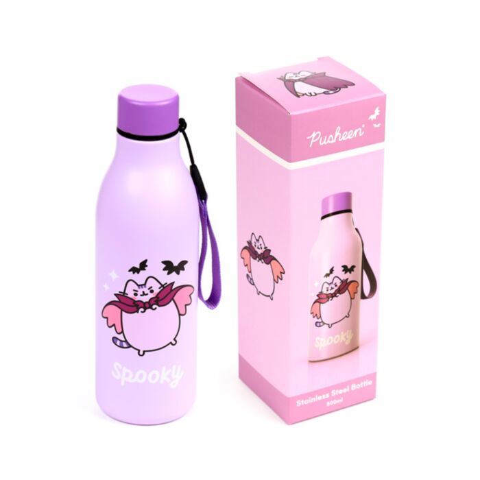 Nerezová termoláhev 500ml - Kočka-Pusheen - Halloween