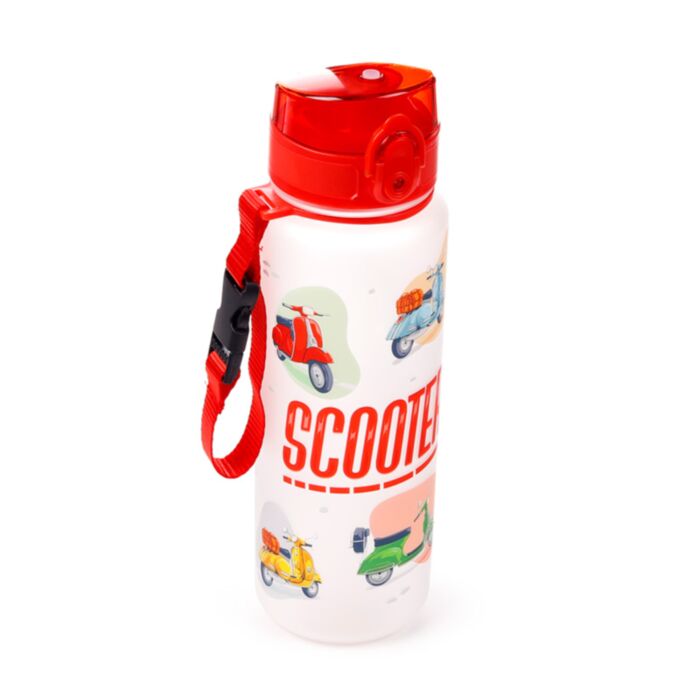 Nerozbitná plastová láhev s víčkem 600ml - Skútr - Scooter