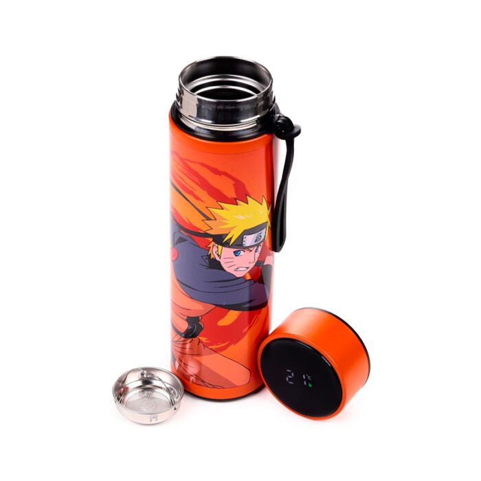Nerezová termoláhev  s digitálním teploměrem 450ml - Naruto