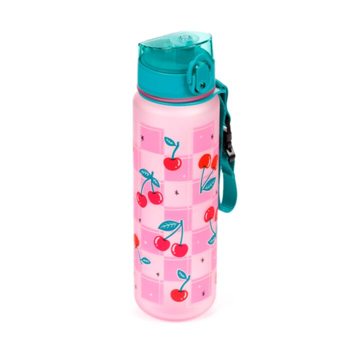 Nerozbitná plastová láhev s víčkem 600ml - Cherry - Třešeň