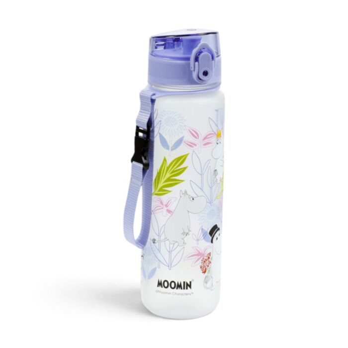 Nerozbitná plastová láhev s víčkem 600ml - Moomin Tammi - Mumínek Tammi
