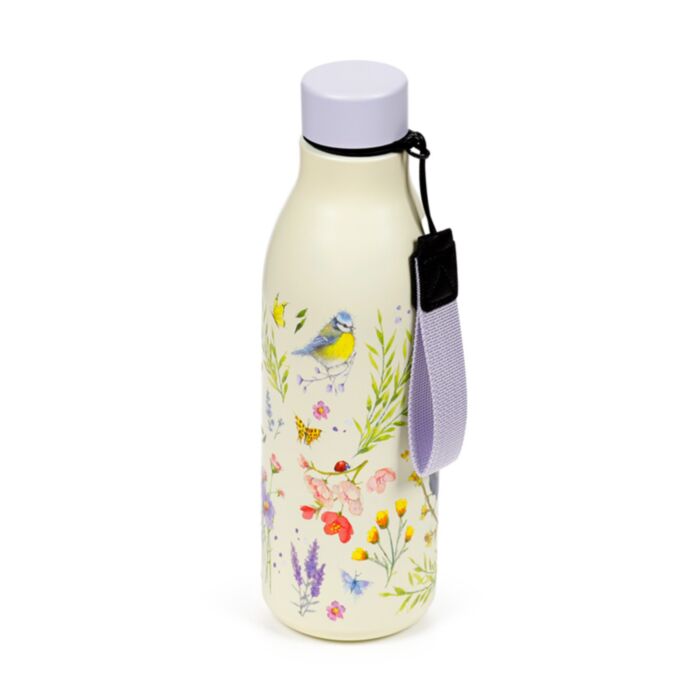 Nerezová termoláhev 500ml - Jan Pashley Wings & Wildflowers - Ptáček a květina