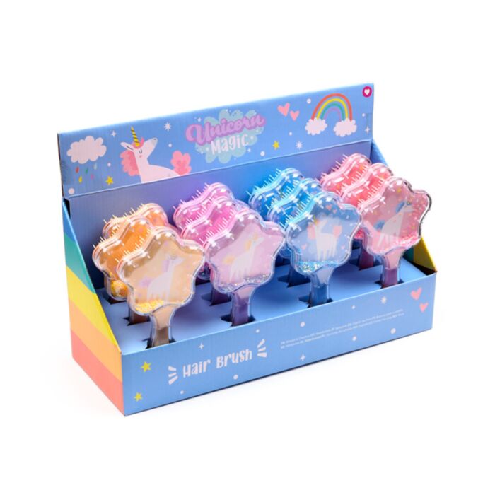 Kartáč na vlasy - glitter - Unicorn Magic - Jednorožec