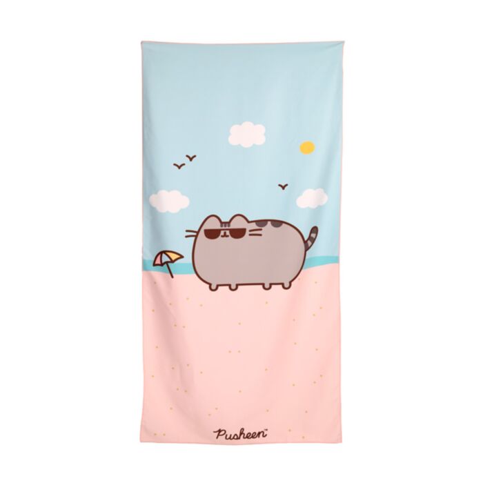 Osuška - plážová - mikrovlákno  - Kočka Pusheen 