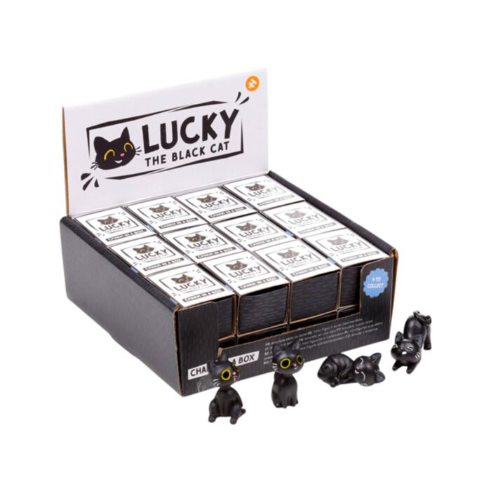 Přívěšek - krabička - Lucky the Black Cat - Kočka